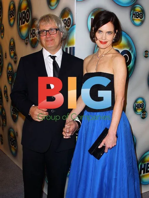 Elizabeth McGovern and Simon Curtis at Golden Globe Party