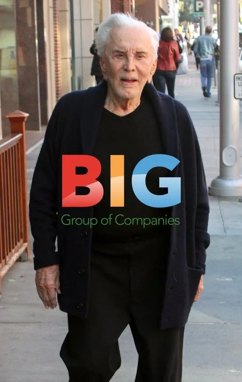 Actor Kirk Douglas Out and About