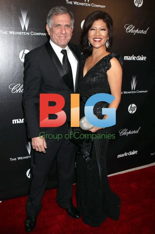 Julie Chen and Leslie Moonves at Weinstein Co. 2012 Golden Globes After Party