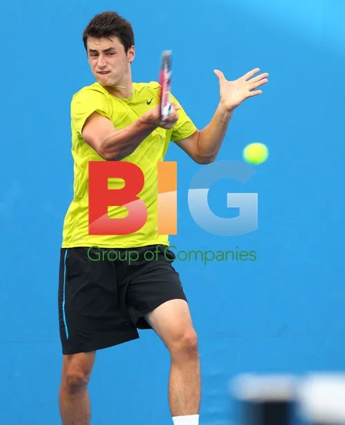 Bernard Tomic at Australian Open in Melbourne