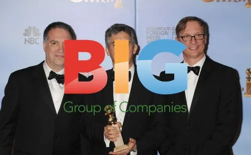Jim Taylor, Alexander Payne, Jim Burke at Golden Globes