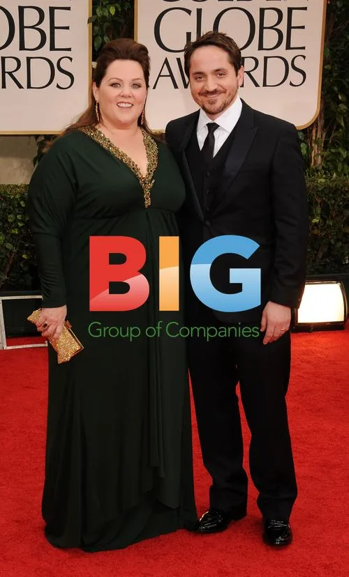 Melissa McCarthy and Ben Falcone at Golden Globe Awards