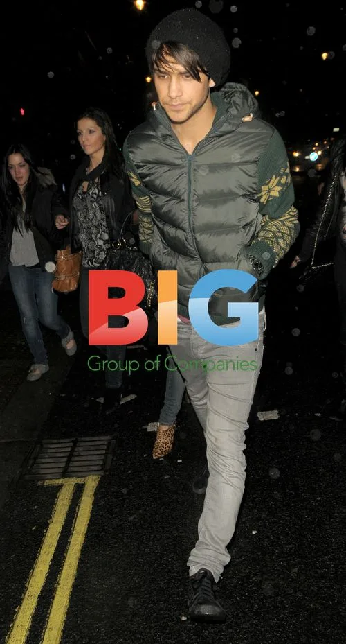 Luke Pasqualino Leaving Aura Nightclub