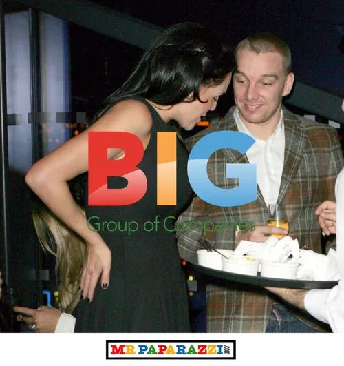 Danielle Lloyd and Jamie O'Hara at Marco Pierre White's new restaurant