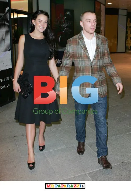Danielle Lloyd and Jamie O'Hara at The Roof Top