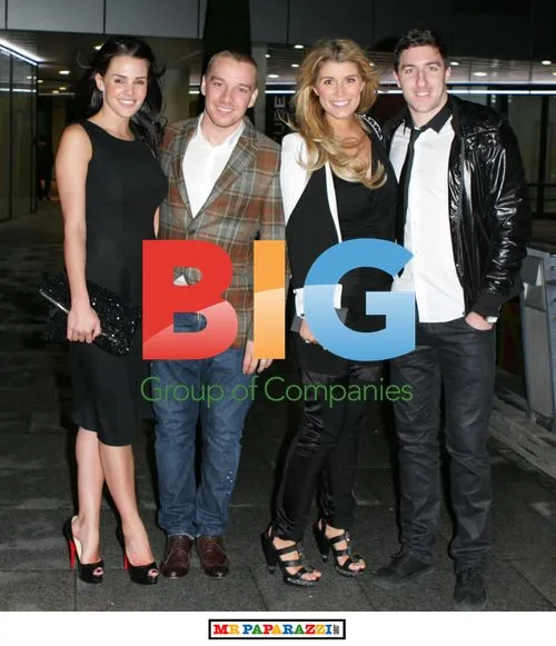 Danielle Lloyd and Jamie O'Hara at restaurant opening