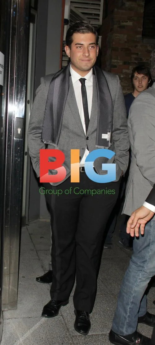 James Arg Argent leaving 21st birthday party