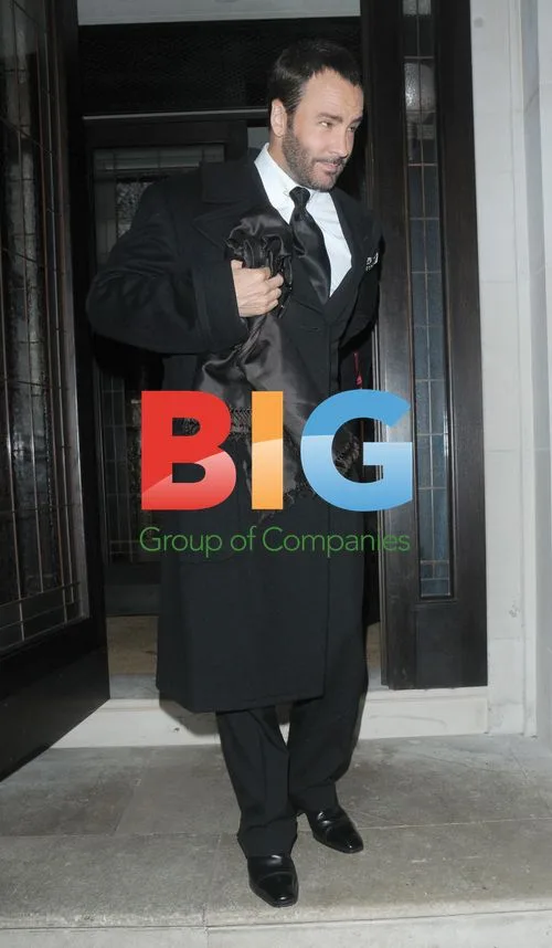Tom Ford Leaving Restaurant 34 in London