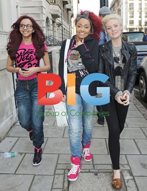 Little Mix Members Visit Clinic and Starbucks in London