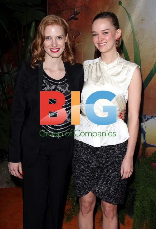 Jessica Chastain and Jess Weixler at Cirque Du Soleil Event
