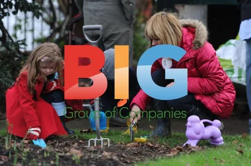 Kate Garraway and Family at Local Park Cleanup