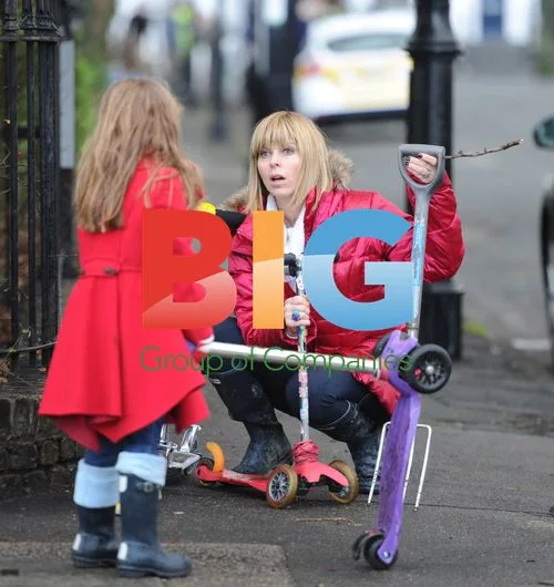 Kate Garraway and Family at Local Park Clean-Up