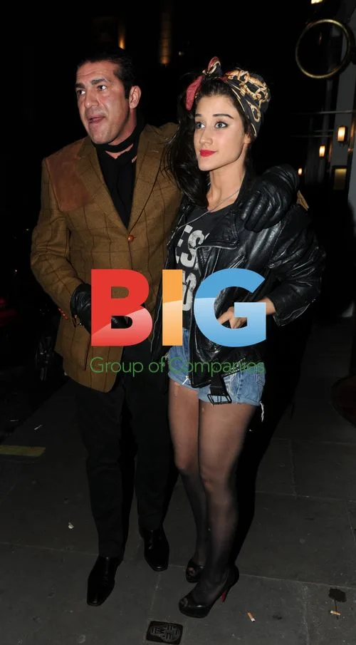 Katie Waissel and Tamer Hassan at Sanctum Hotel