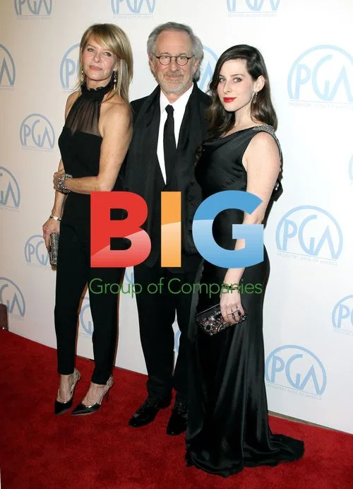 Kate Capshaw, Steven Spielberg and Sasha Spielberg at PGA Awards