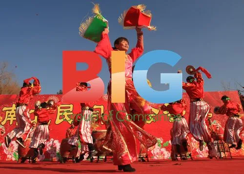 Chinese New Year Dancers in Beijing
