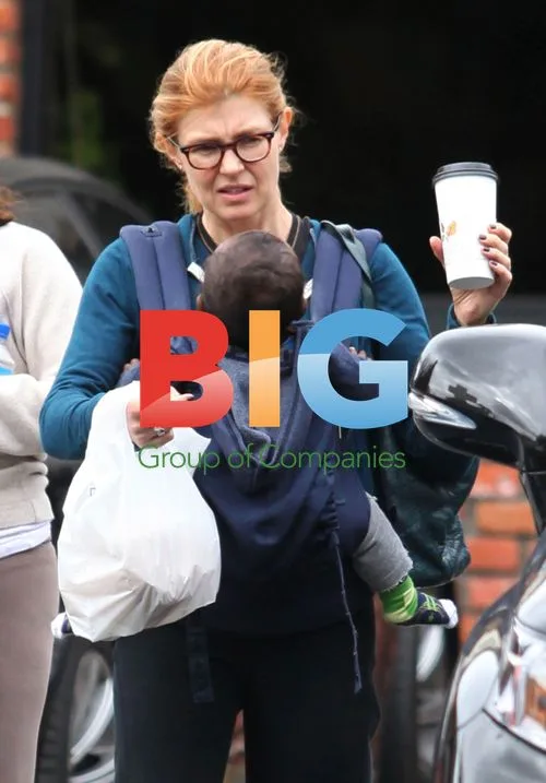 Connie Britton and son Yoby in LA