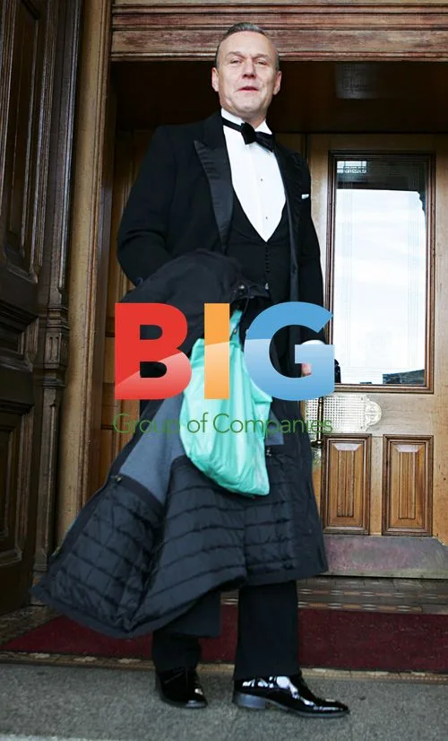 Anthony Head Leaving Hotel for BBC Drama Set