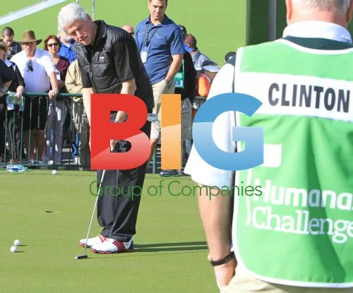 Bill Clinton Plays Golf at Humana Challenge