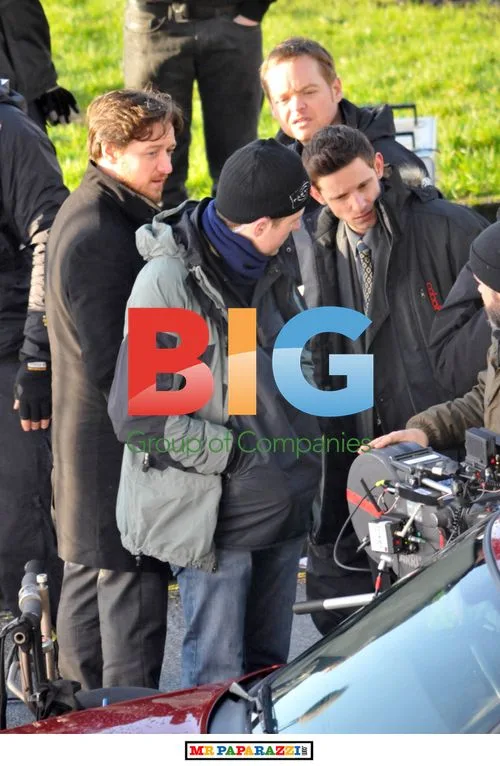 James McAvoy and Jamie Bell on set of Filth