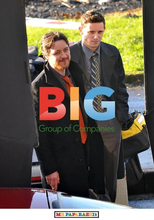 James McAvoy and Jamie Bell filming Filth