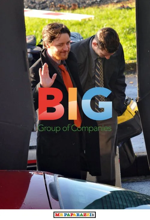 James McAvoy and Jamie Bell on Filth Set