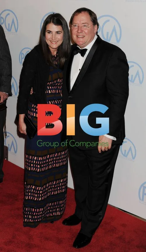 John Lasseter and Denise Ream at Producers Guild Awards
