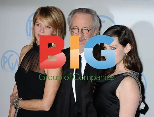 Steven Spielberg, Kate Capshaw, Sasha Spielberg at Producers Guild Awards