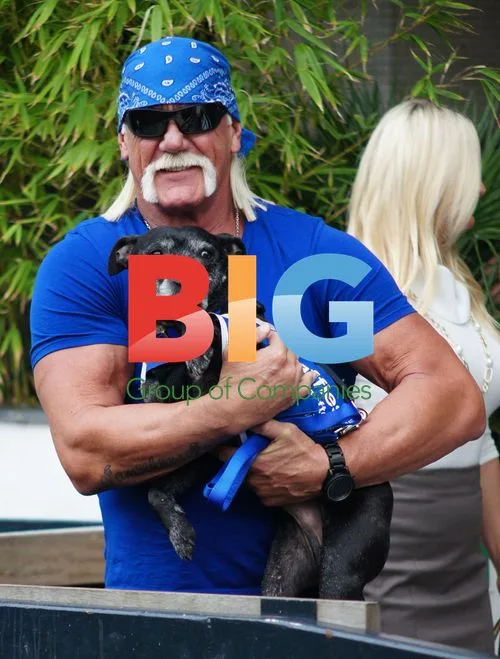 Hulk Hogan and wife at ITV studio