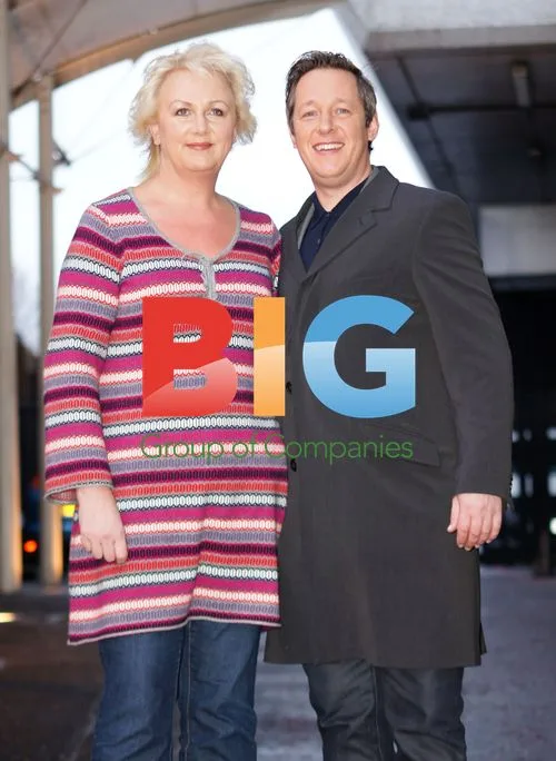 Corrie stars Sue Cleaver and Tony Hirst at ITV studios