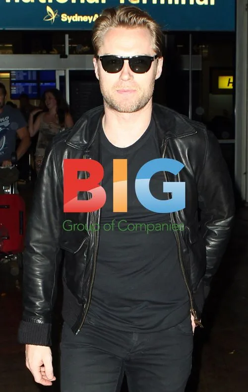 Singer Ronan Keating arrives at Sydney Airport