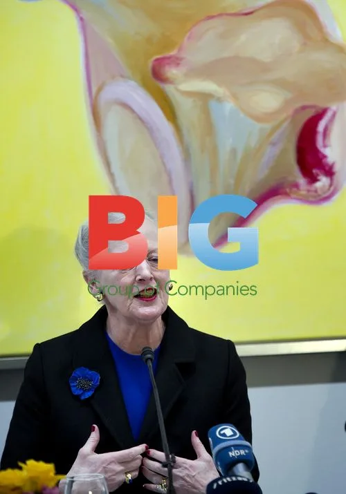 Queen Margrethe at Art Exhibition Opening