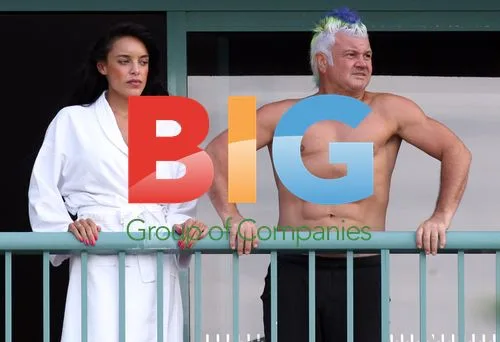 Darryn Lyons Shows Off Abs on Hotel Balcony