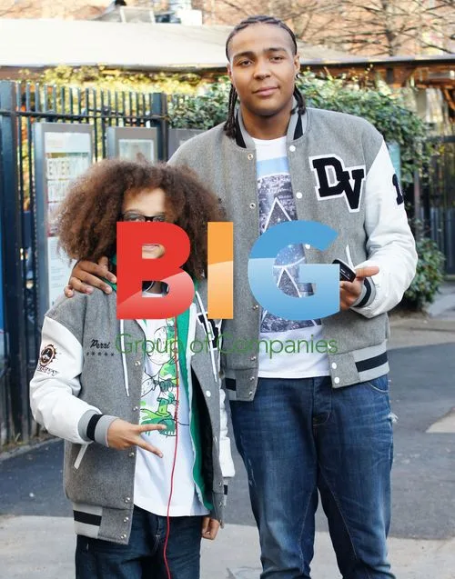 Diversity members Perri Luc Kiely and Jordan Banjo at ITV studios