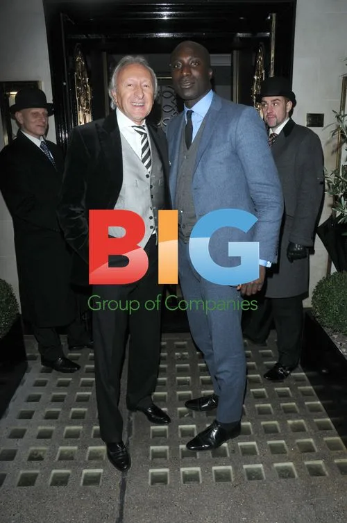 Ozwald Boateng and Harold at Scotts Restaurant