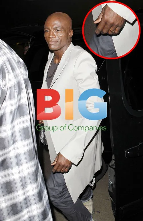 Singer Seal Leaves LAX in LA