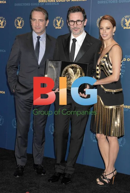 Jean Dujardin, Michel Hazanavicius, Berenice Bejo at DGA Awards
