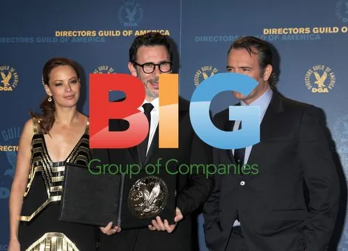 Berenice Bejo, Michel Hazanavicius and Jean Dujardin at DGA Awards