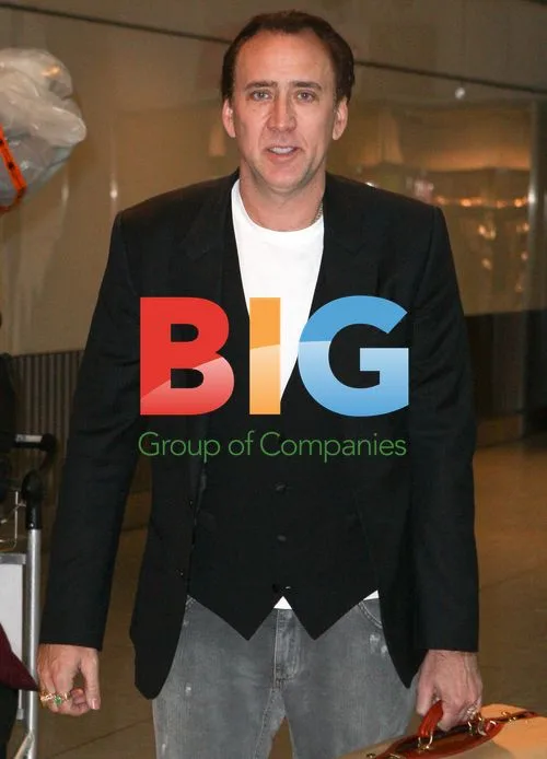 Nicolas Cage Arrives at Heathrow Airport