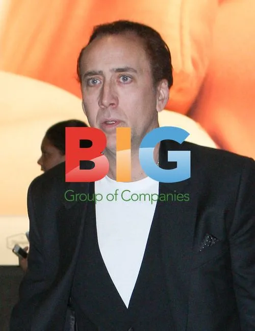 Nicolas Cage at London Heathrow