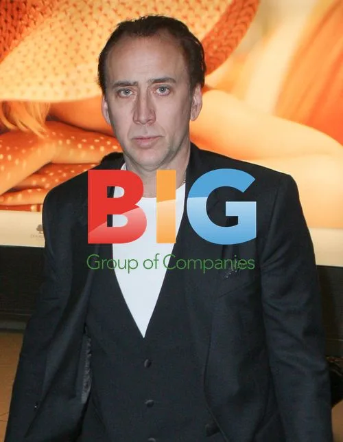 Nicolas Cage at Heathrow Airport