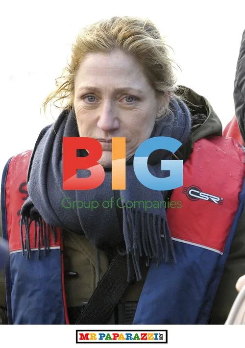 Edie Falco on set in Cornwall