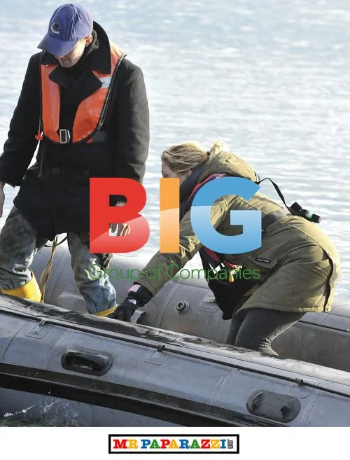 Edie Falco on location in Cornwall