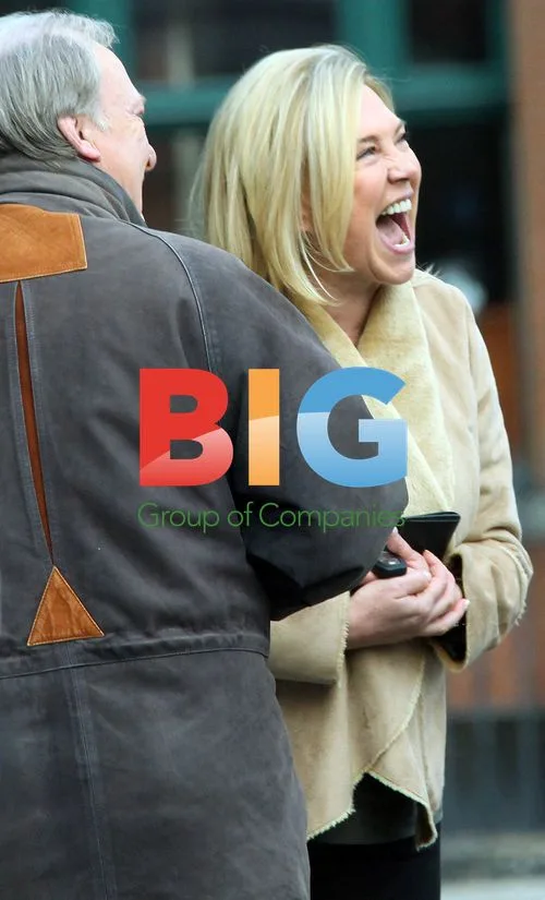 Amanda Redman, Alun Armstrong and Dennis Waterman filming New Tricks