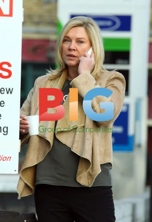 Amanda Redman, Alun Armstrong and Dennis Waterman filming New Tricks