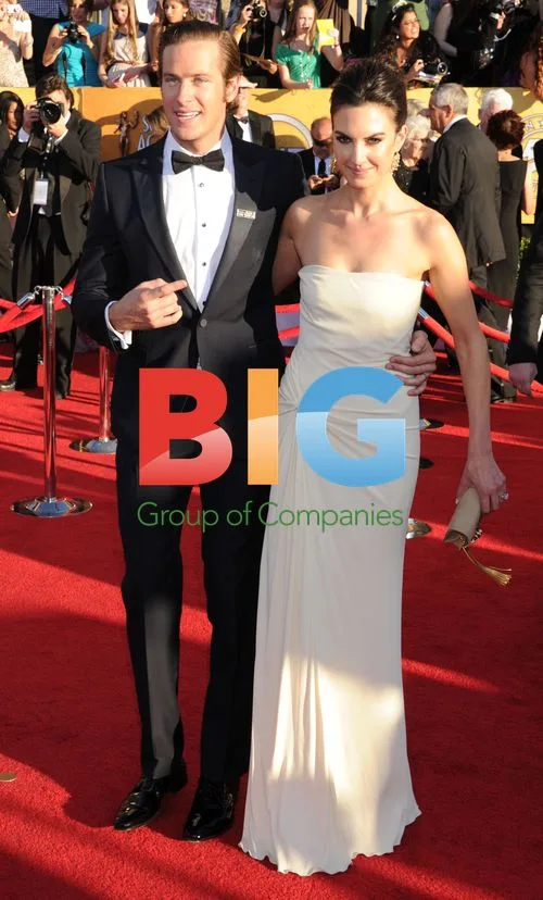 Armie Hammer and Elizabeth Chambers at SAG Awards