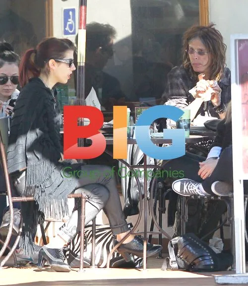 Steven Tyler Eats Breakfast with Fiance