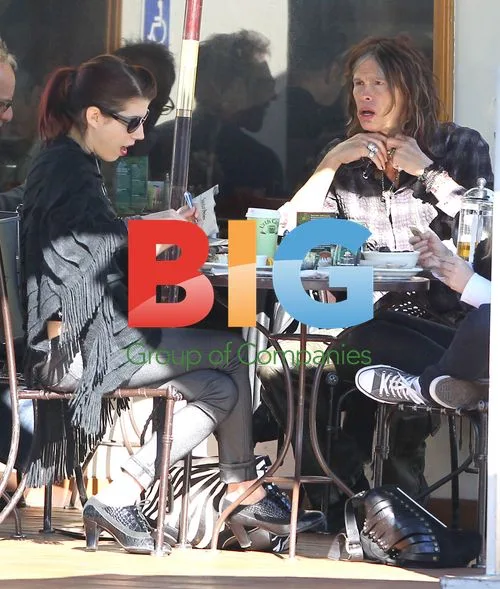 Steven Tyler Eats Breakfast with Fiance in LA