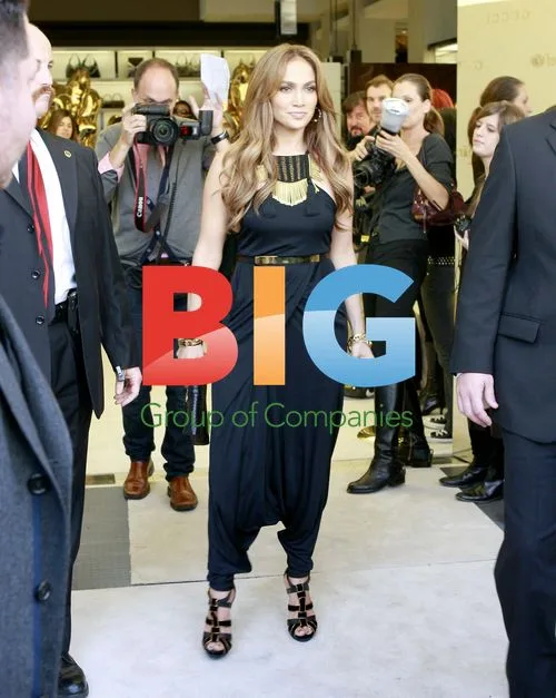 Jennifer Lopez and Twins Attend Gucci Collection Launch