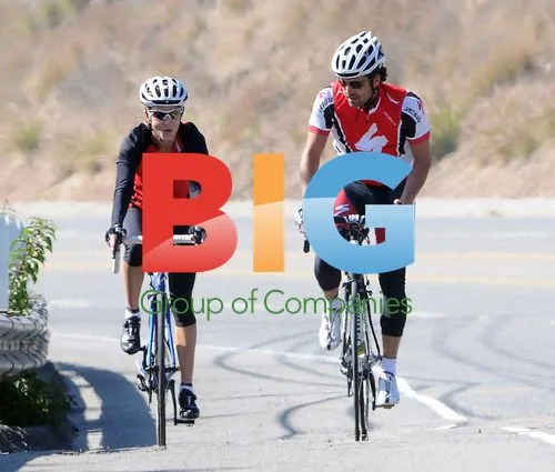Patrick and Jillian Dempsey Cycling in LA