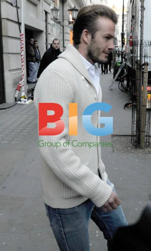 David Beckham Leaving H&M in London